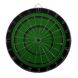 Black on Green Regulation Dart Board
