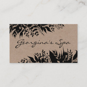 Black On Kraft Handmade Bath Soak Body Butter Soap Business Card