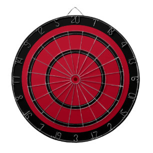 Black on Red Design Dart Board