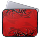 Black on Red "Smoke" Laptop Sleeve
