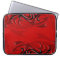 Black on Red "Smoke" Laptop Sleeve