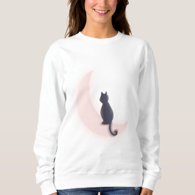 Black on the moon sweatshirt (Front)