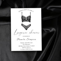 Black Ooh La La Lingerie Bridal Shower