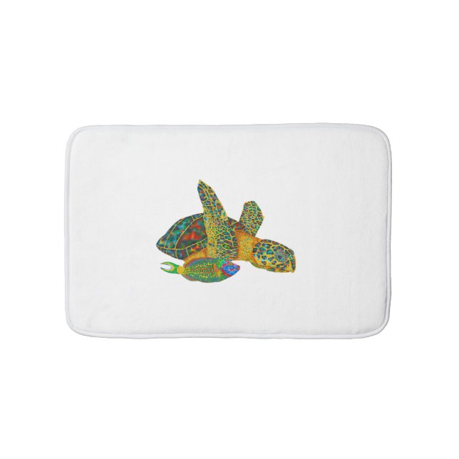 Black Opal SeaTurtle Bath Mat (Front)
