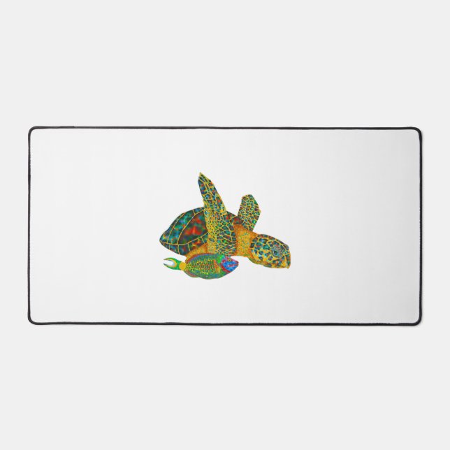 Black Opal SeaTurtle Desk Mat (Front)