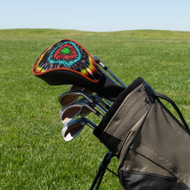 Black Opal Tie Dye,   Golf Head Cover (In Situ)