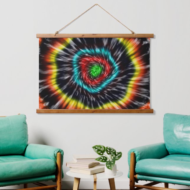 Black Opal Tie Dye,   Hanging Tapestry (Living Room)