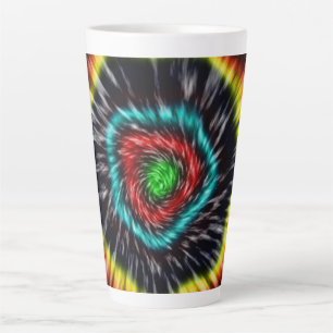 Black Opal Tie Dye,   Latte Mug