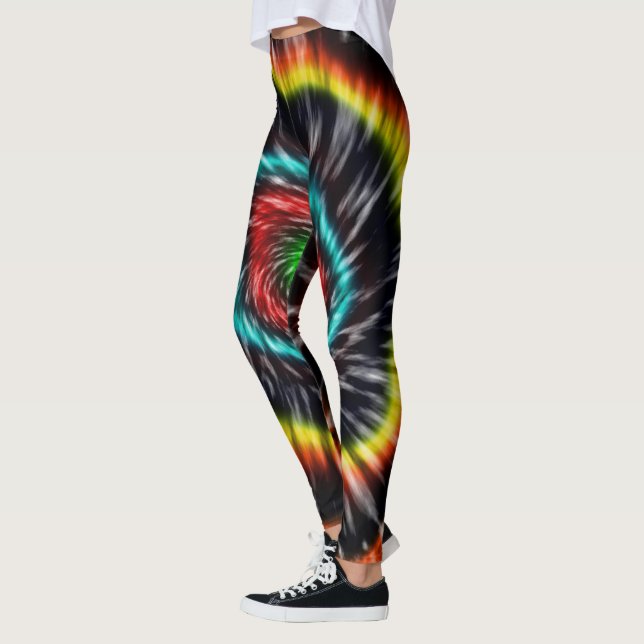Black Opal Tie Dye, Leggings (Left)