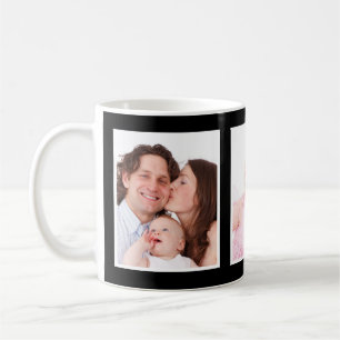 Black or Custom Colour 3 Portrait Photo Coffee Mug