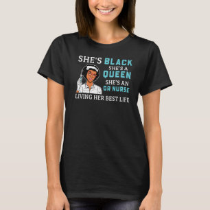 Black Or Nurse Proud Afro Queen Women T-Shirt