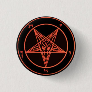 Black/Orange Baphomet Pins