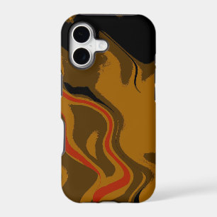 Black Orange Brown Abstract Background