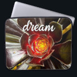 Black Orange Cactus Photography Dream Quote Script Laptop Sleeve<br><div class="desc">Cacti thrive in the harshest of desert conditions. Dream of sunny days and the peaceful atmosphere of a summer’s garden whenever you use this stunning photography neoprene laptop sleeve. This laptop sleeve comes in three sizes: 15", 13", and 10”. Makes a great gift for someone special! You can easily personalise...</div>