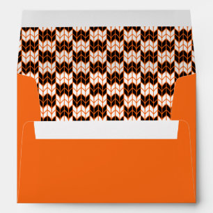 BLACK ORANGE CHECK KNIT A7 Envelope II