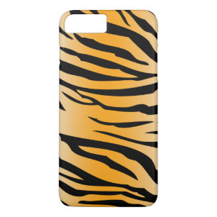 Black Orange Tiger Stripes iPhone 8 Plus/7 Plus Case