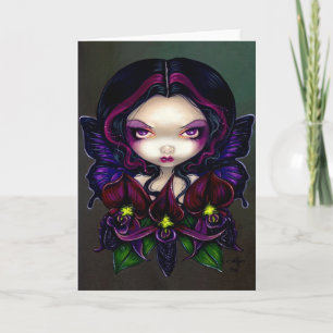 "Black Orchid Fairy" Greeting Card
