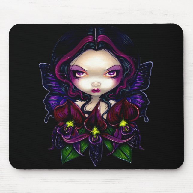 "Black Orchid Fairy" Mousepad (Front)