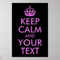 Black Orchid Keep Calm and Your Text