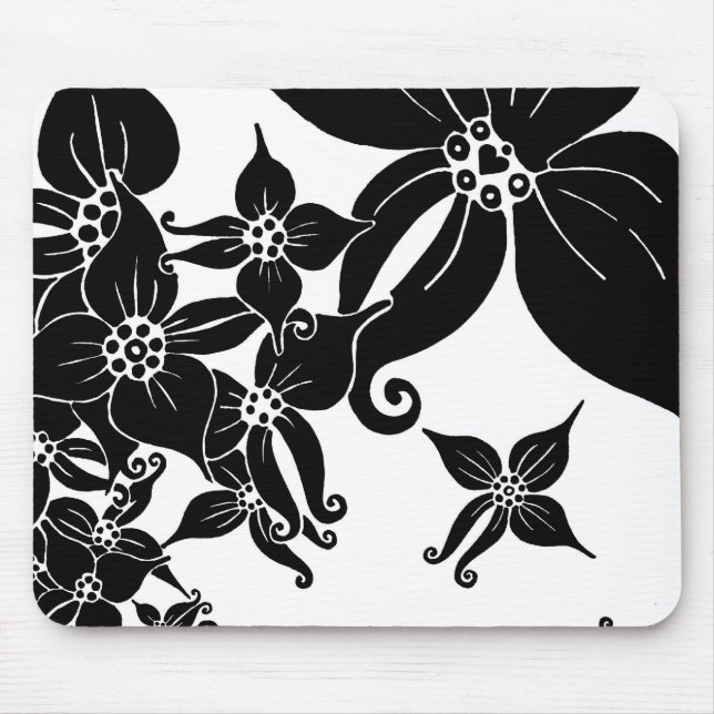 Black Orchids Mouse Pad (Front)
