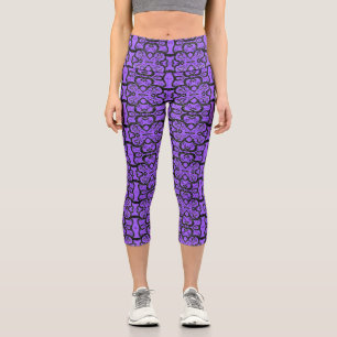 Black Ornaments Purple Leggings or Choose Colour