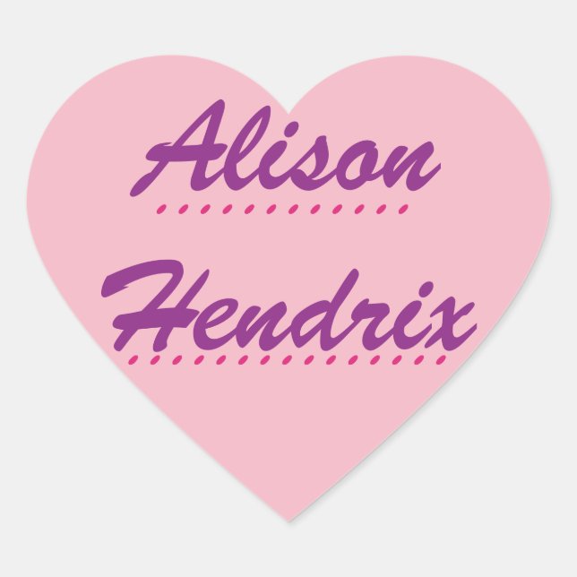 Black Orphan Alison Heart Sticker (Front)