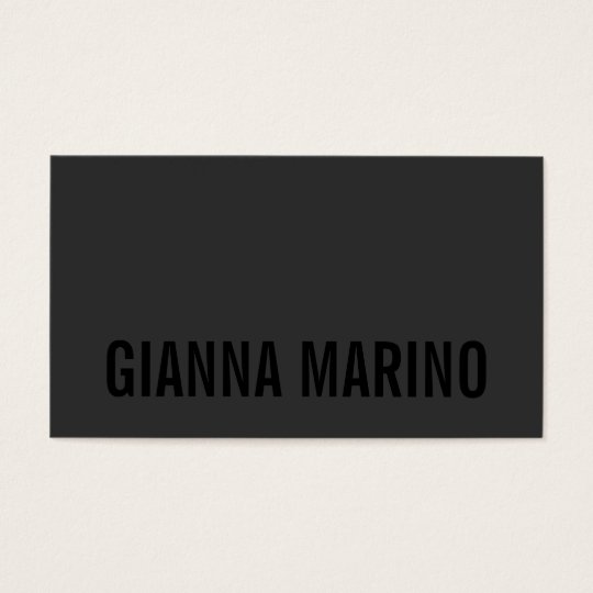 BLACK OUT BUSINESS CARD