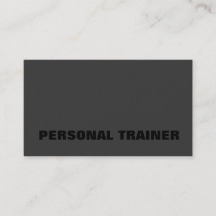 Black Out Personal Trainer Fitness Sport Business Card