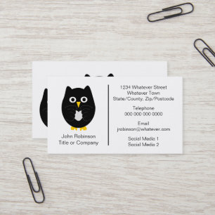 Black Owl Design Business Card