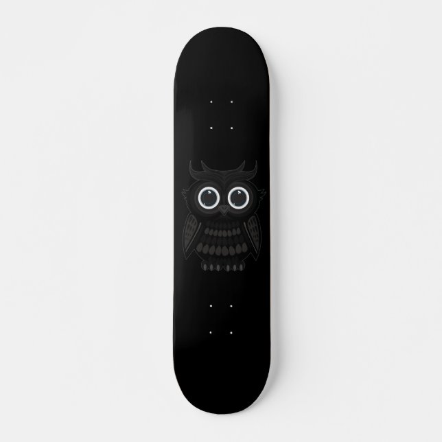 Black Owl Skateboard (Front)