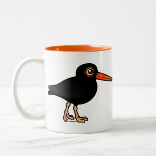Black Oystercatcher Two-Tone Coffee Mug
