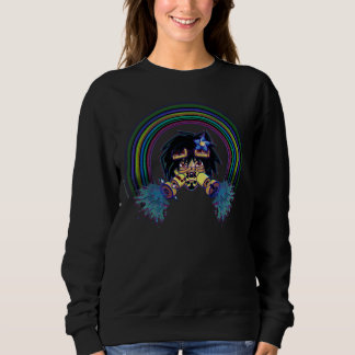 Black Ozone Front Sweatshirt