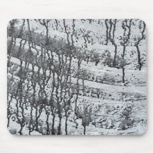 black paint drip on concrete mouse pad