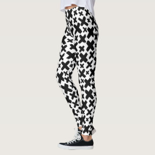 Black Paint Splash Pattern Leggings