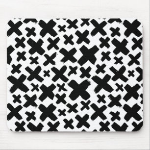 Black Paint Splash Pattern Mouse Pad