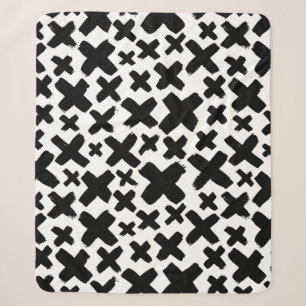 Black Paint Splash Pattern Sherpa Blanket