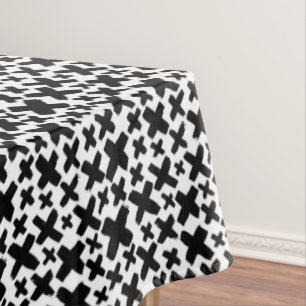 Black Paint Splash Pattern Tablecloth