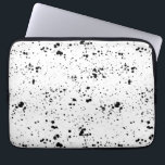 Black Paint Splatter Pattern Laptop Sleeve<br><div class="desc">Check out this design featuring paint splatters.</div>