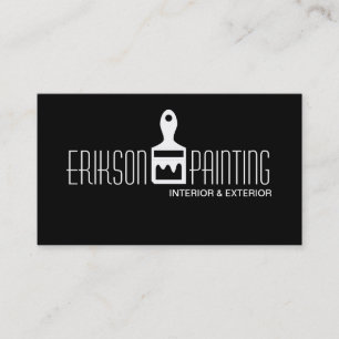 Black Painting Painter Construction Business Card