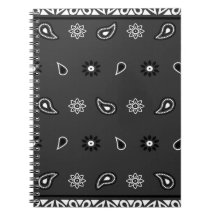 Black Paisley Bandanna Birthday Hip Hop Rap Scarf