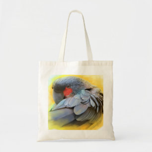 Black Palm Cockatoo realistic painting Tote Bag