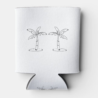 Black palm trees design can cooler
