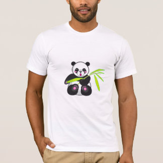 Black Panda with Grass T-Shirt – Cute Wildlife Ani