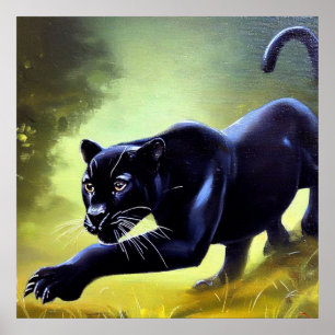 Black Panther (11) Wild Cat  Poster