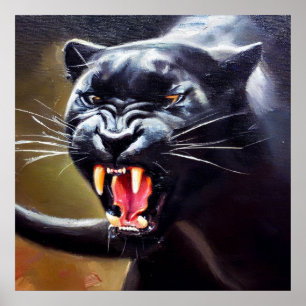 Black Panther (12) Wild Cat  Poster