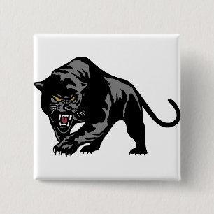 Black Panther 15 Cm Square Badge