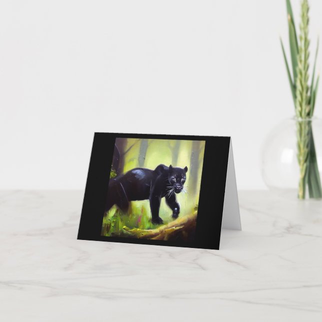 Black Panther (4) Wild Cat  Card (Front)