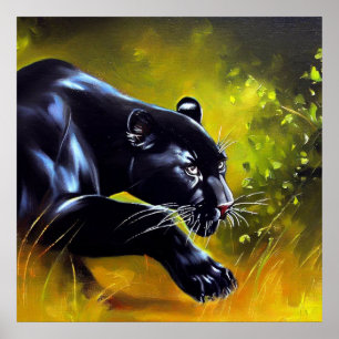 Black Panther (5) Wild Cat Poster