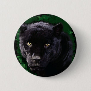 Black Panther 6 Cm Round Badge