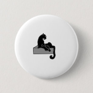 black Panther 6 Cm Round Badge
